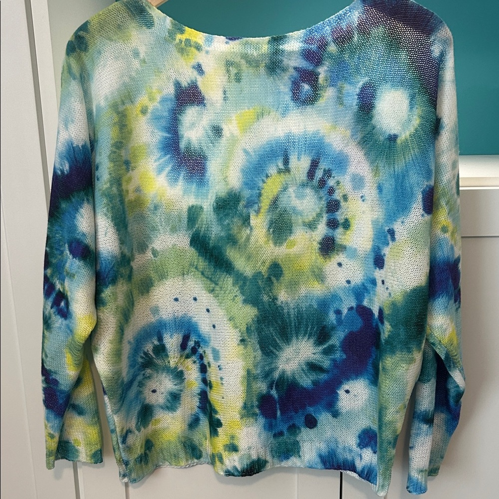 Tie-Dye Crew Neck Sweater